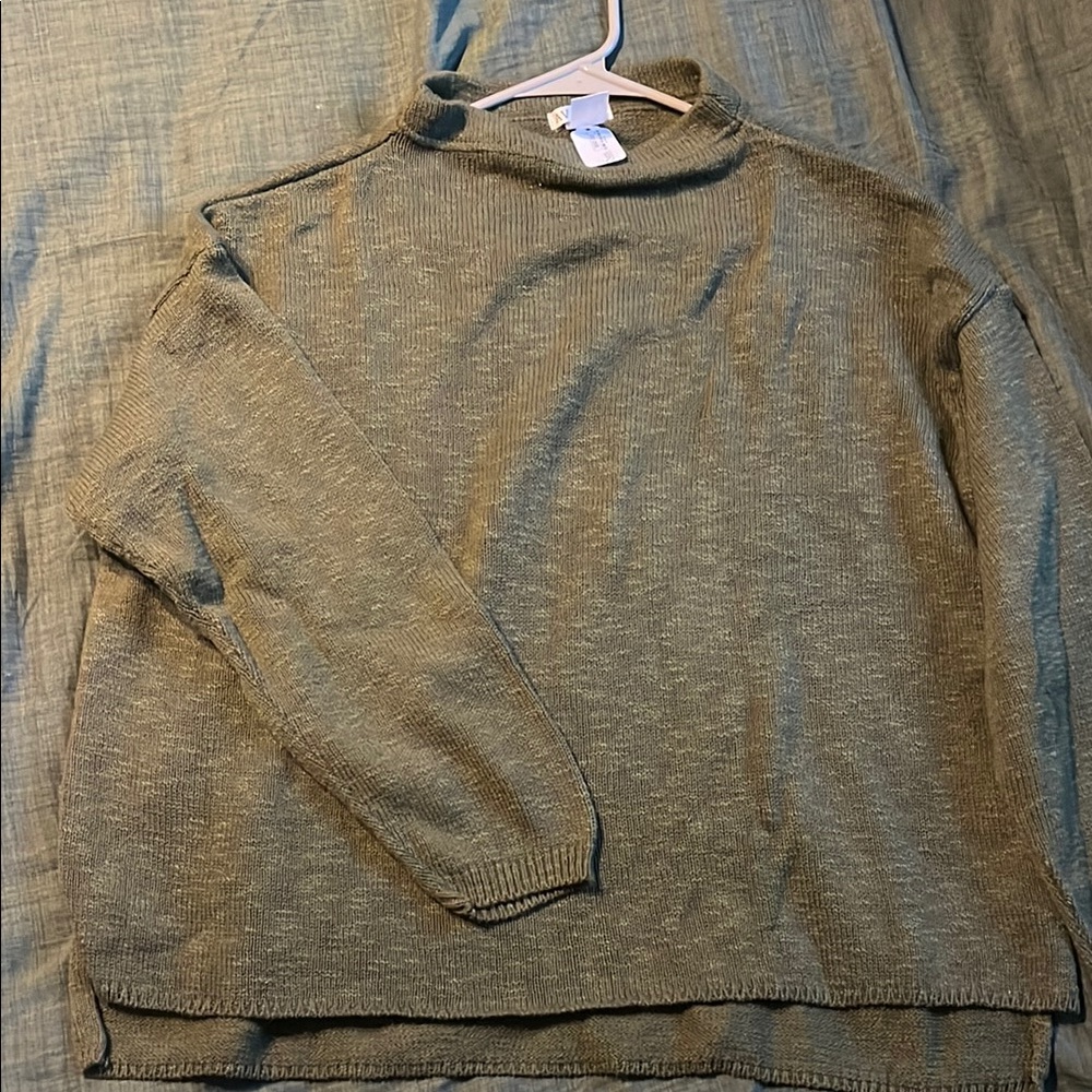 Olive Green Knit Sweater